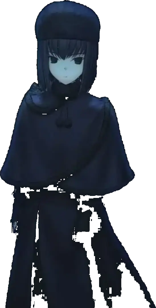 深色服装的二次元人物